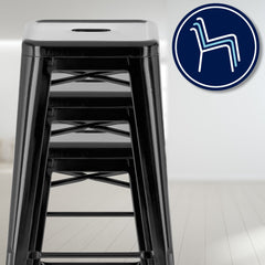 Barhocker Joshua - schwarz - InfinityMarket