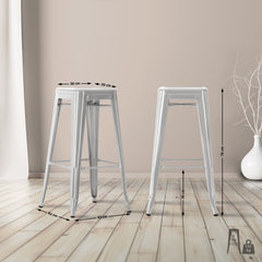 Barhocker Joshua - silber - InfinityMarket