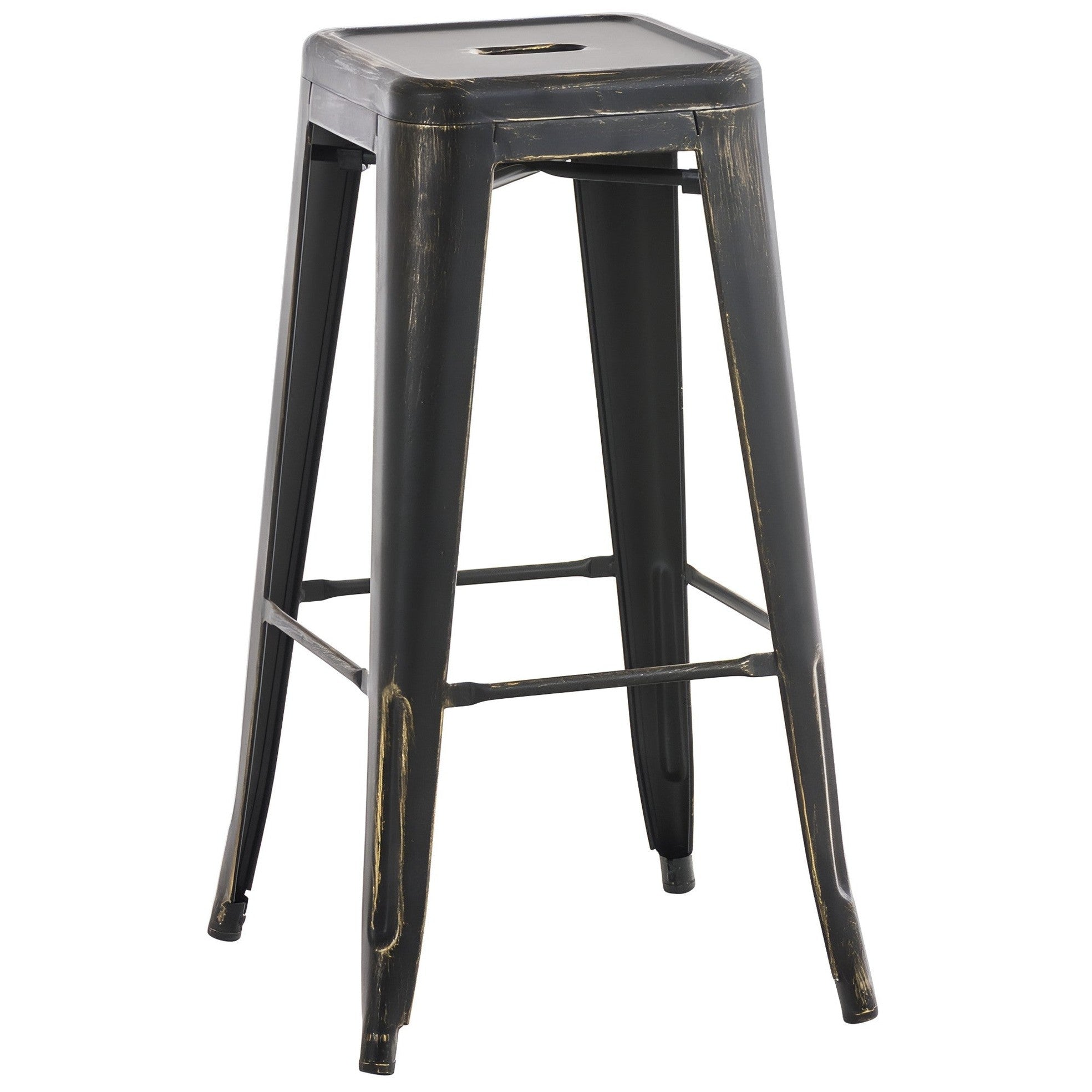 Barhocker Joshua antik - schwarz-gold - InfinityMarket