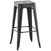Barhocker Joshua antik - schwarz-gold - InfinityMarket