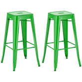 2er Set Barhocker Joshua - grün