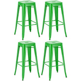 4er Set Barhocker Joshua - grün