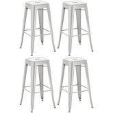 4er Set Barhocker Joshua - silber