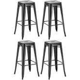 4er Set Barhocker Joshua - schwarz