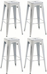 4er Set Barhocker Joshua - antik wei�