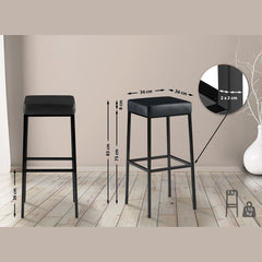Barhocker Montreal B85 - schwarz - InfinityMarket