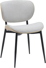 Besucherstuhl Enid Stoff - natura/creme