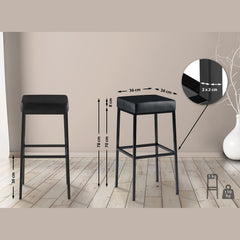 Barhocker Montreal B80 - schwarz - InfinityMarket