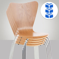Set di due sedie visitatore Calisto in legno di quercia, perfette per sale d'aspetto ed eventi, design elegante e funzionale.