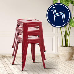 Hocker Armin - rot - InfinityMarket
