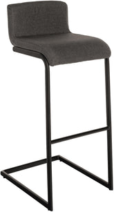 Barhocker Newport Stoff B - dunkelgrau