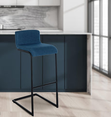 Barhocker Newport Stoff B - blau