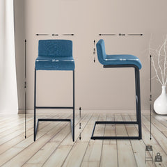 Barhocker Newport Stoff B - blau