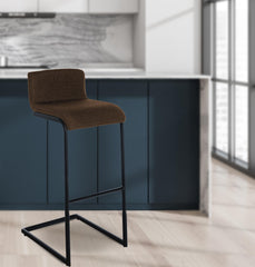 Barhocker Newport Stoff B - braun