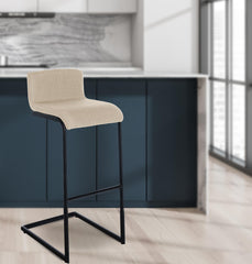 Barhocker Newport Stoff B - creme