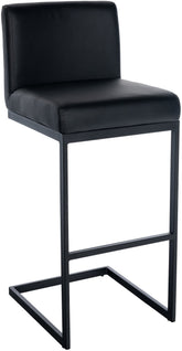 Barhocker Hopewell Kunstleder B - schwarz