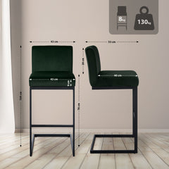 Barhocker Hopewell Samt B - gr�n