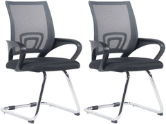 2er Set Besucherstühle Eureka - grau