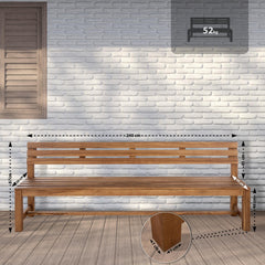 Teakbank Augusta 240 cm - teak
