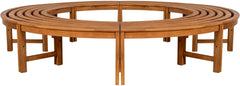 Baumbank Nila 250 cm rund OHNE R�ckenlehne - braun