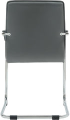 2er Set Besucherst�hle Tira Kunstleder - grau