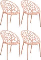 4er Set Stuhl Hope - rosa