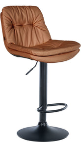 Barhocker Laurel Kunstleder schwarz - hellbraun