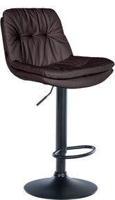 Barhocker Laurel Kunstleder schwarz - braun
