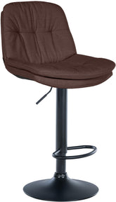 Barhocker Laurel Stoff schwarz - braun by Dropshipping-Europe – Barhocker