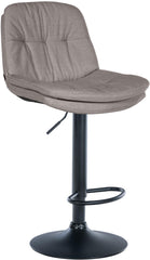 Barhocker Laurel Stoff schwarz - grau