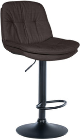 Barhocker Laurel Stoff schwarz - dunkelgrau by Dropshipping-Europe – Barhocker