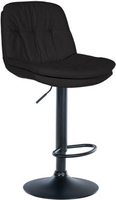 Barhocker Laurel Stoff schwarz - schwarz by Dropshipping-Europe – Barhocker