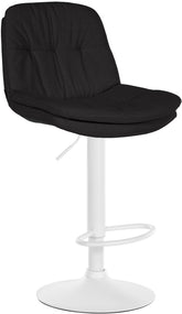 Barhocker Laurel Stoff wei� - schwarz by Dropshipping-Europe – Barhocker