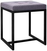 Sitzhocker Barci B Stoff - dunkelgrau