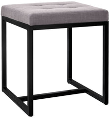Sitzhocker Barci B Stoff - grau