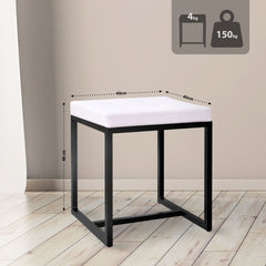 Sitzhocker Barci B Kunstleder - wei�