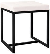 Sitzhocker Barci B Kunstleder - creme