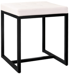 Sitzhocker Barci B Kunstleder - creme