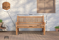 Teakbank Jackson V2 150 cm - teak