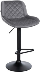 Barhocker Kasson Samt - dunkelgrau