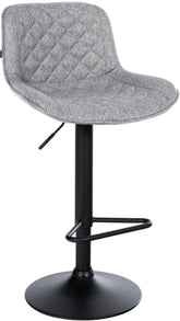 Barhocker Kasson Stoff - grau