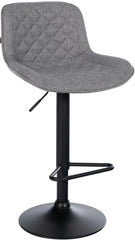 Barhocker Kasson Stoff - dunkelgrau
