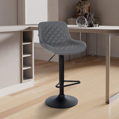 Barhocker Kasson Kunstleder - grau