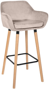 Barhocker Grant Samt - creme
