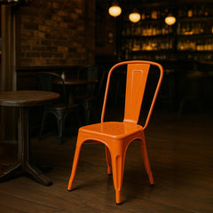 Stuhl Benedikt - orange - InfinityMarket