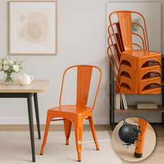 Stuhl Benedikt - orange - InfinityMarket