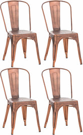 4er Set Stuhl Benedikt - kupfer