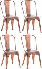 4er Set Stuhl Benedikt - kupfer
