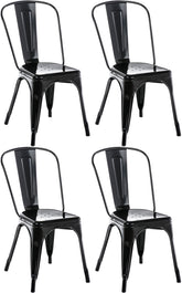 4er Set Stuhl Benedikt - schwarz