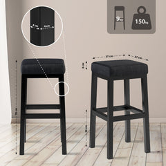 Barhocker Taylor B80 Stoff - dunkelgrau - InfinityMarket